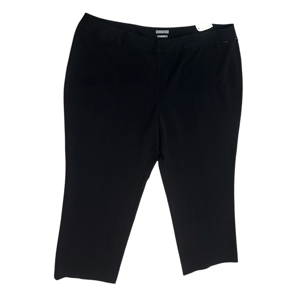 New Y2K Apt. 9 Plus Women's Black Dress Pants Pearson Classic Straight Fit 24W